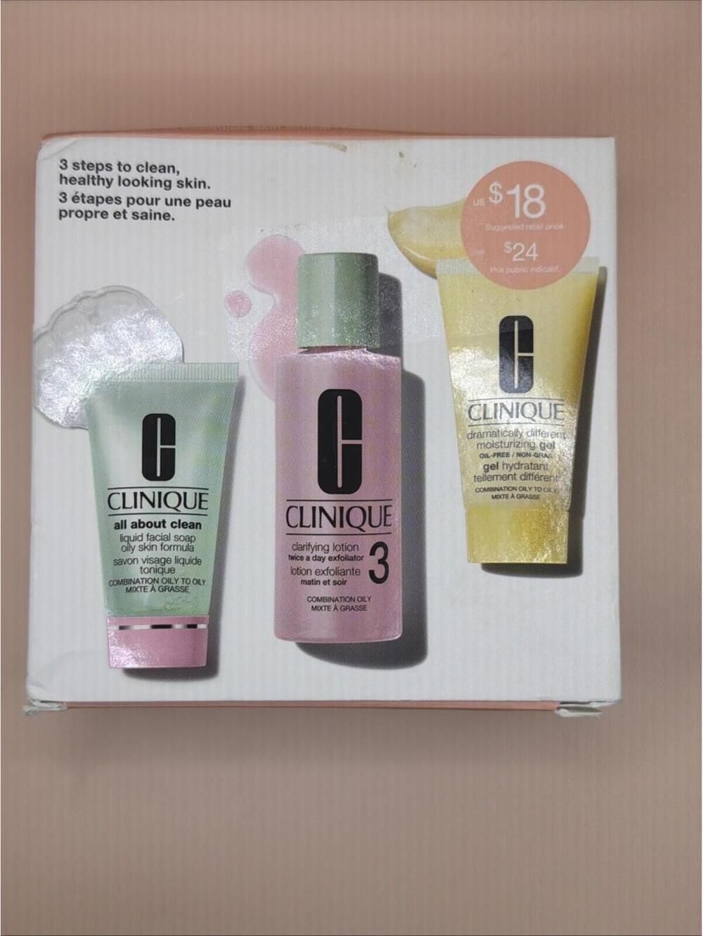 Clinique Skin School Supplies: Cleanser Refresher Course Set-For Oily skin